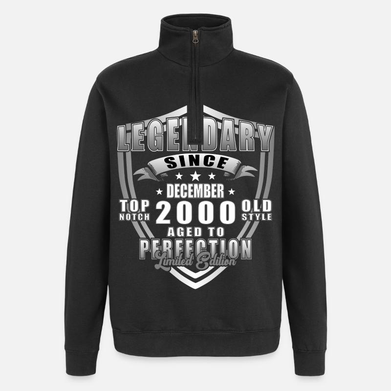 Décembre 2000 Jubilé 2000 Légendes Décembre - Sweat à zip 1/4 - noir