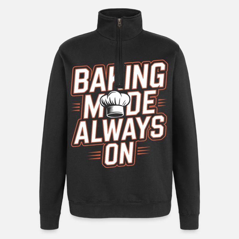 Mode de cuisson toujours activé - Sweat à zip 1/4 - noir