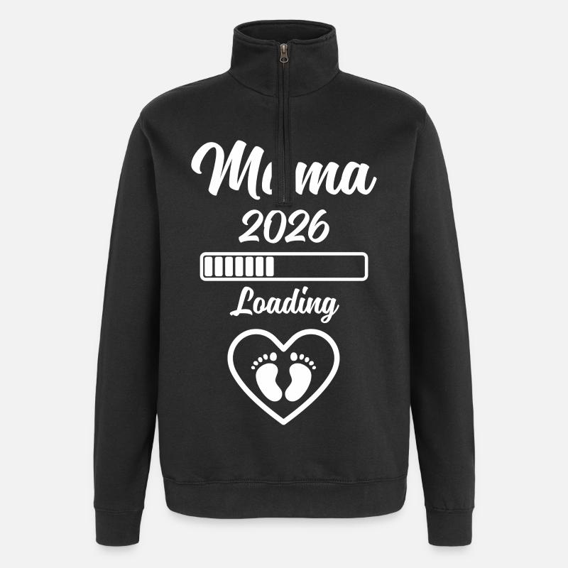 Mama 2026 Loading - Quarter-Zip Sweatshirt - black