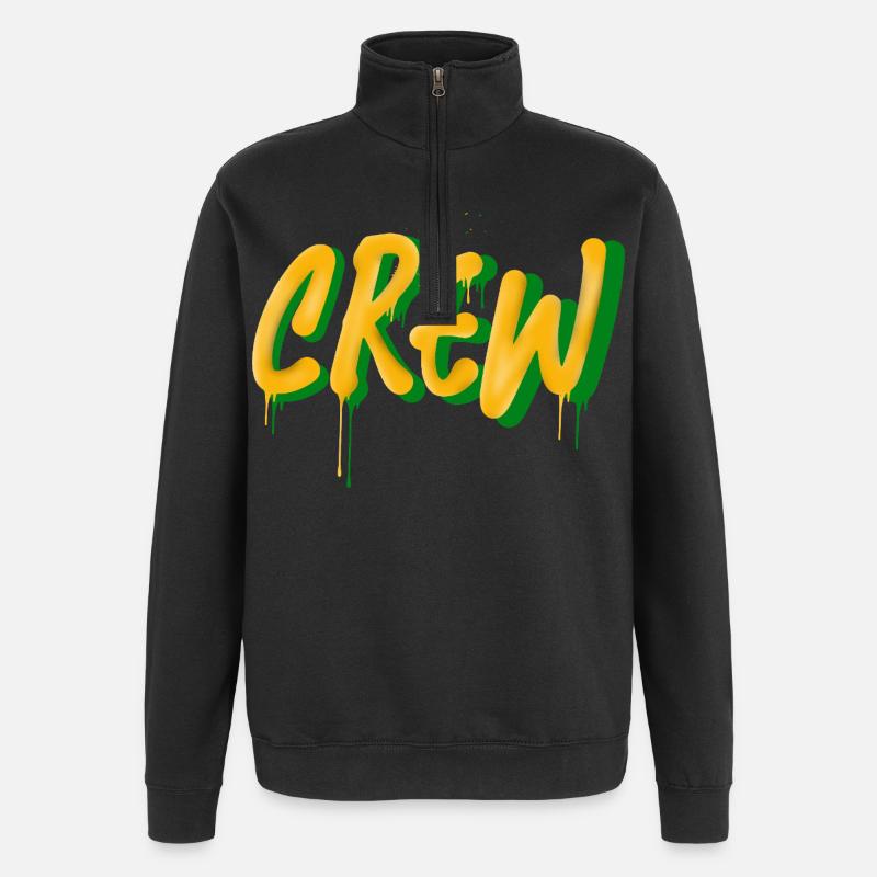 équipage - Sweat à zip 1/4 - noir