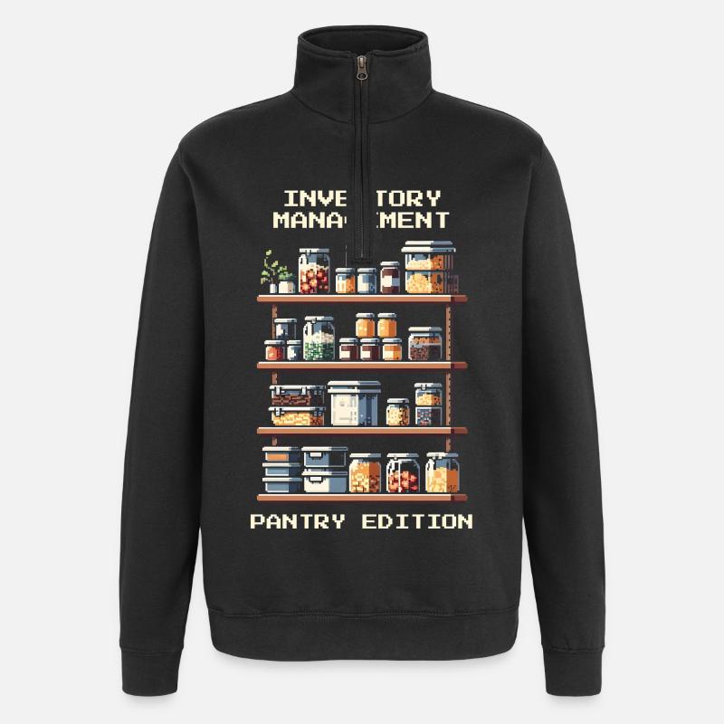 Inventory Management | Pantry Edition - Quarter-Zip Sweatshirt - black