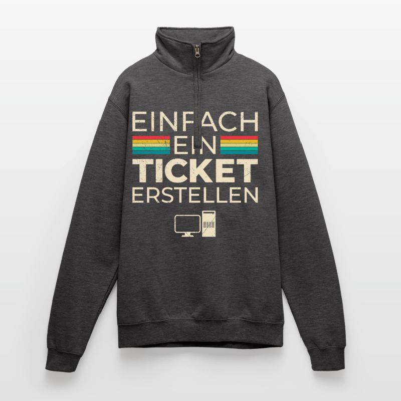 Science Coder CRÉEZ SIMPLEMENT UN BILLET DRÔLE Sweat à zip 1/4