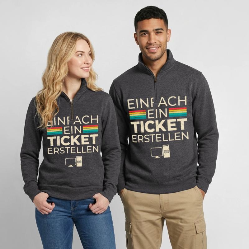 Science Coder CRÉEZ SIMPLEMENT UN BILLET DRÔLE Sweat à zip 1/4