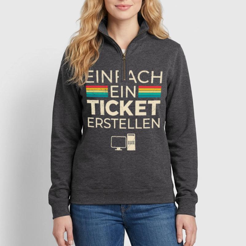 Science Coder CRÉEZ SIMPLEMENT UN BILLET DRÔLE Sweat à zip 1/4