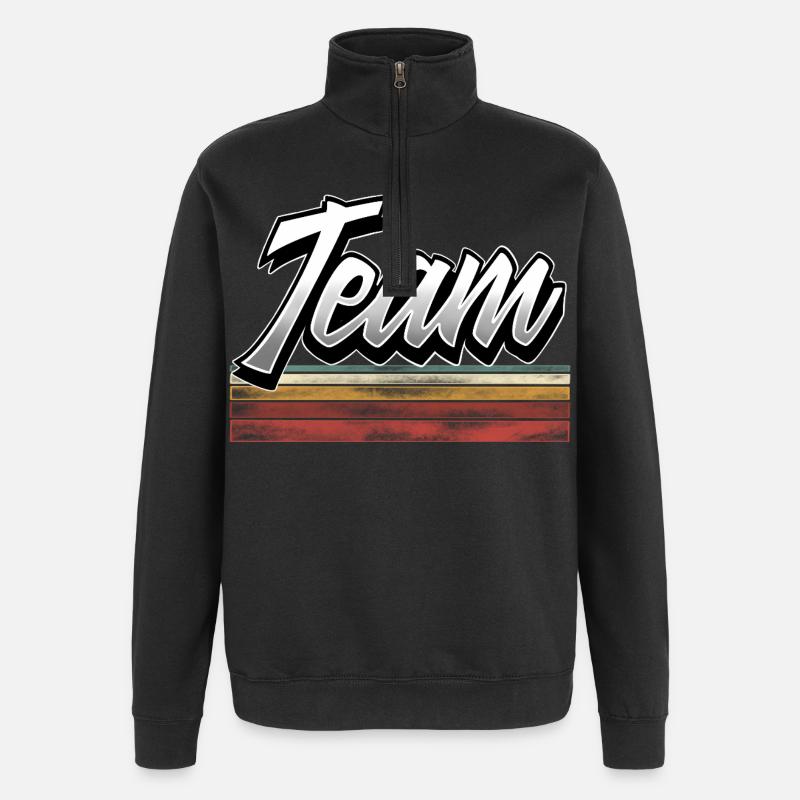 Équipe - Sweat à zip 1/4 - noir