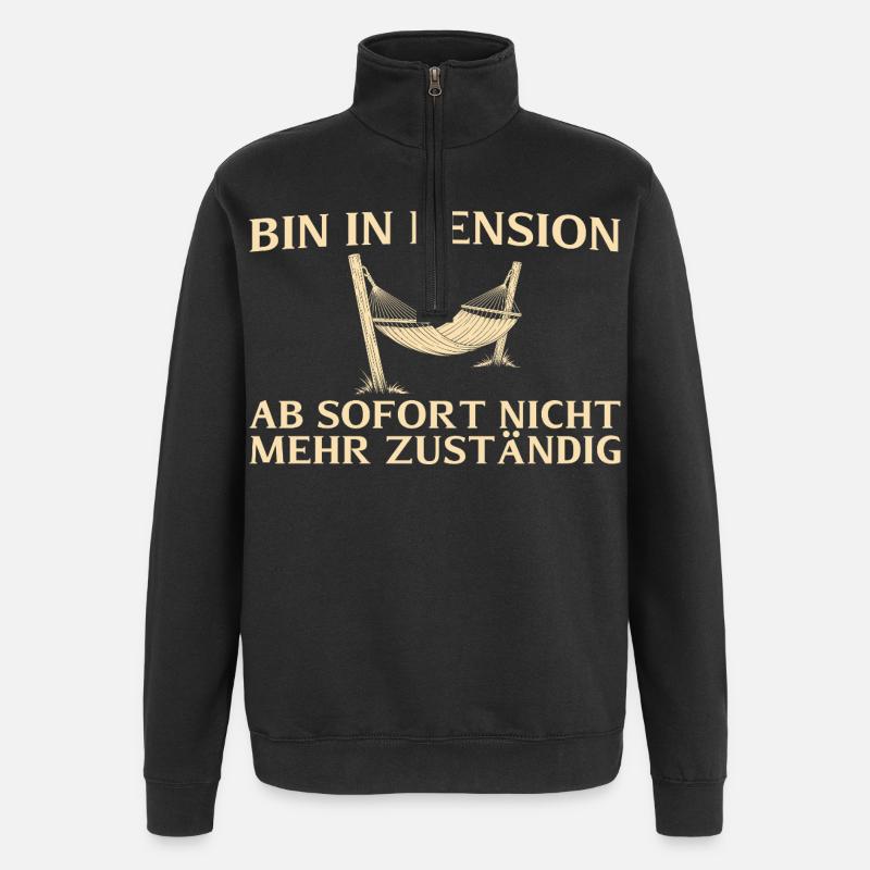 Pension Plus responsable - Retraité - Sweat à zip 1/4 - noir