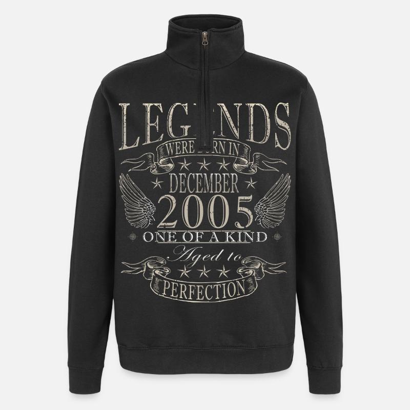 Cadeau d’anniversaire de décembre 2005 - Sweat à zip 1/4 - noir