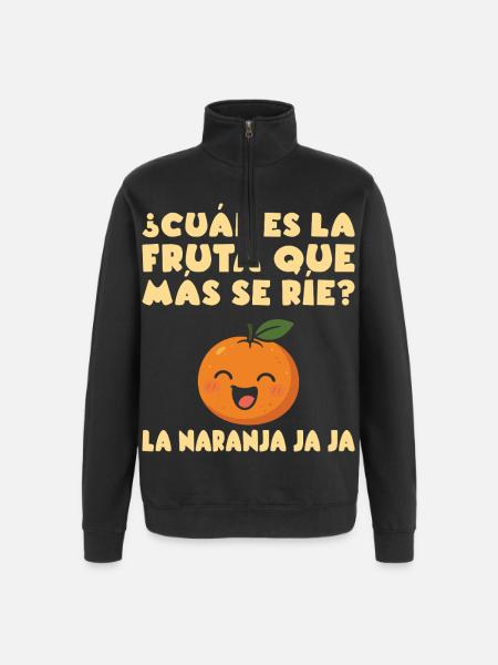 Lustige Spanischlehrerin der Maestra-Schule - Quarter-Zip-Sweatshirt - Schwarz