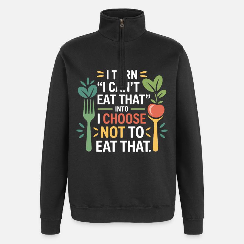 Professional Nutritionist Choice & Behavior  - Quarter-Zip Sweatshirt - black
