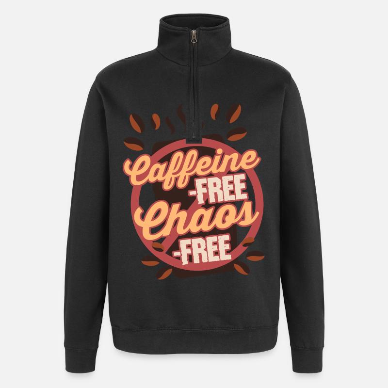 Coffee withdrawal decaffeinated ex-coffee drinker - Quarter-Zip Sweatshirt - black