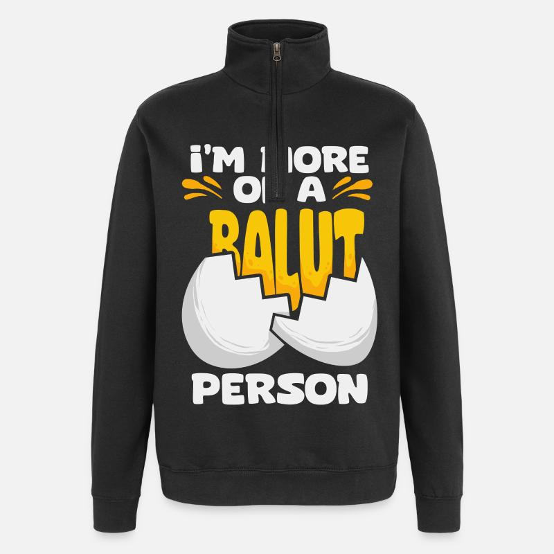 Balut Phillippinen - Quarter-Zip-Sweatshirt - Schwarz