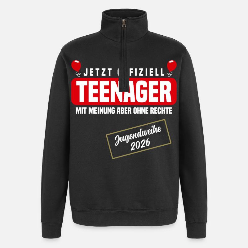 Consécration des jeunes 2026 - Sweat à zip 1/4 - noir