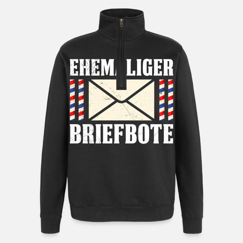 Briefträger EHEMALIGER BRIEFBOTE Lustiges - Quarter-Zip-Sweatshirt - Schwarz