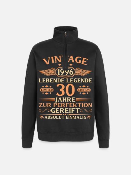 30e anniversaire Année 1996 - Sweat à zip 1/4 - noir