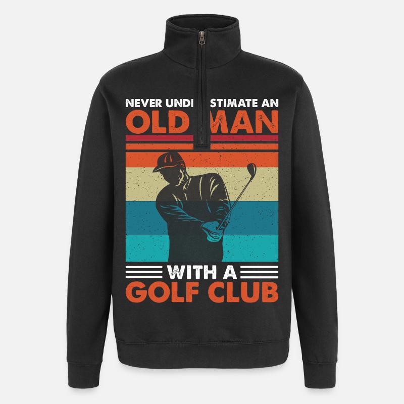 golfe - Sweat à zip 1/4 - noir