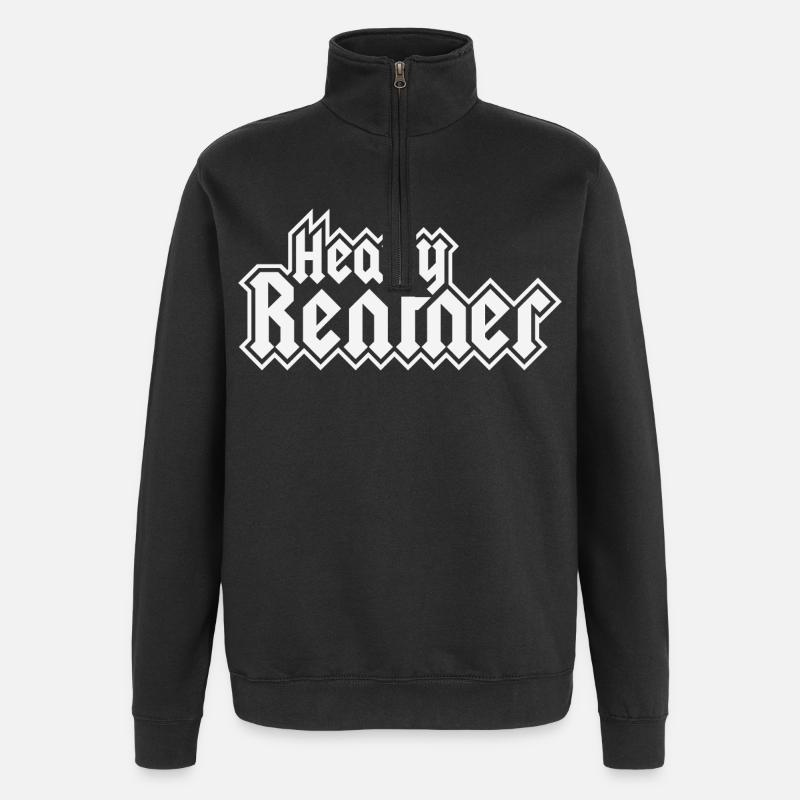 Rockstyle des retraités lourds - Sweat à zip 1/4 - noir