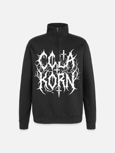 Cola Korn Black Metal - Quarter-Zip Sweatshirt - black
