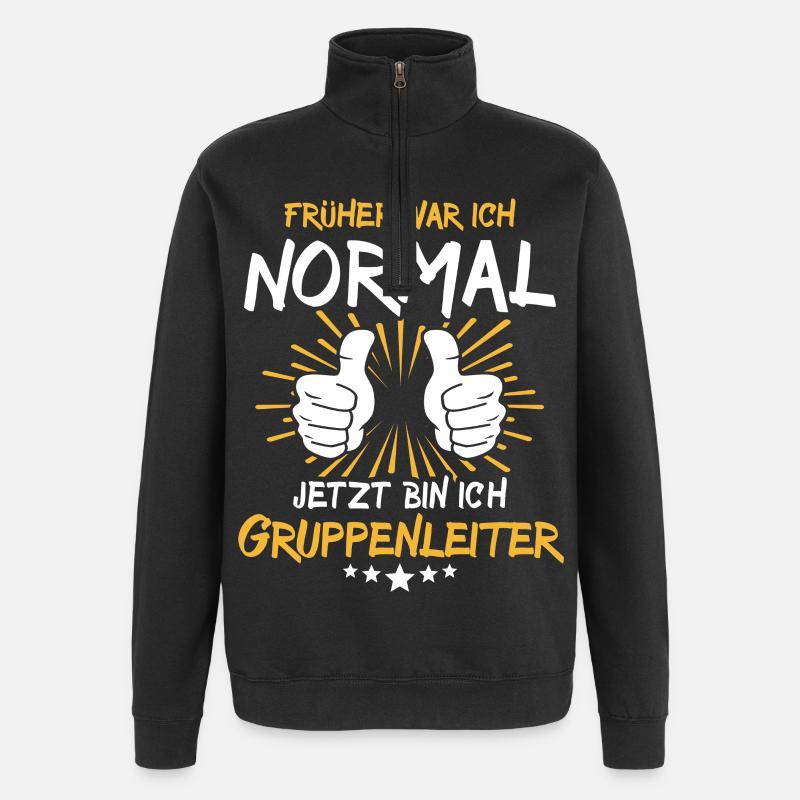 Chef de groupe Spruch - Sweat à zip 1/4 - noir