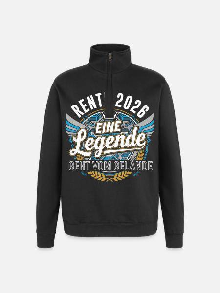 Pension 2026 Pensioner Pensioner Legend Retirement - Quarter-Zip Sweatshirt - black