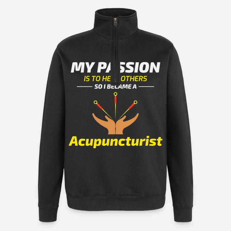 Licensed TCM Practitioner Expert Dedicated  - Quarter-Zip Sweatshirt - black