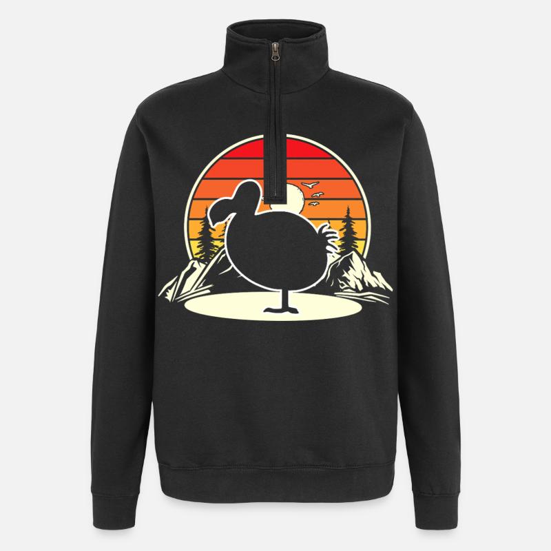 dodo - Sweat à zip 1/4 - noir
