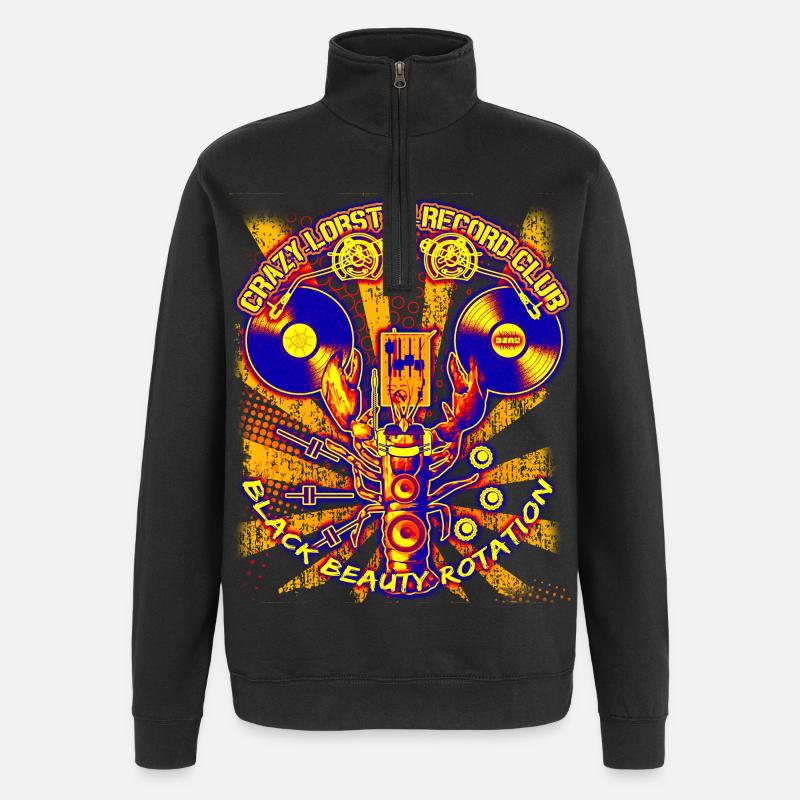 DJ - Sweat à zip 1/4 - noir