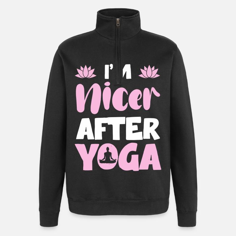 Nice After Yoga – Relaxed - Quarter-Zip Sweatshirt - black