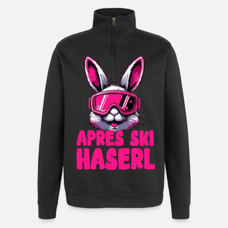 Lapin d’après-ski - Sweat à zip 1/4 - noir