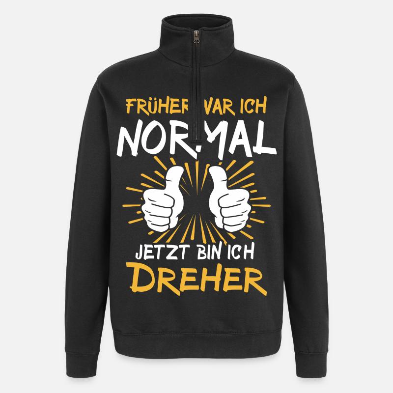 Épicéa de Dreher - Sweat à zip 1/4 - noir