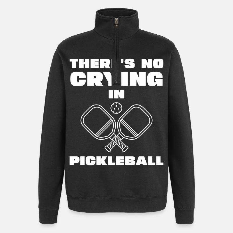 Pas de pleurs au pickleball - Sweat à zip 1/4 - noir