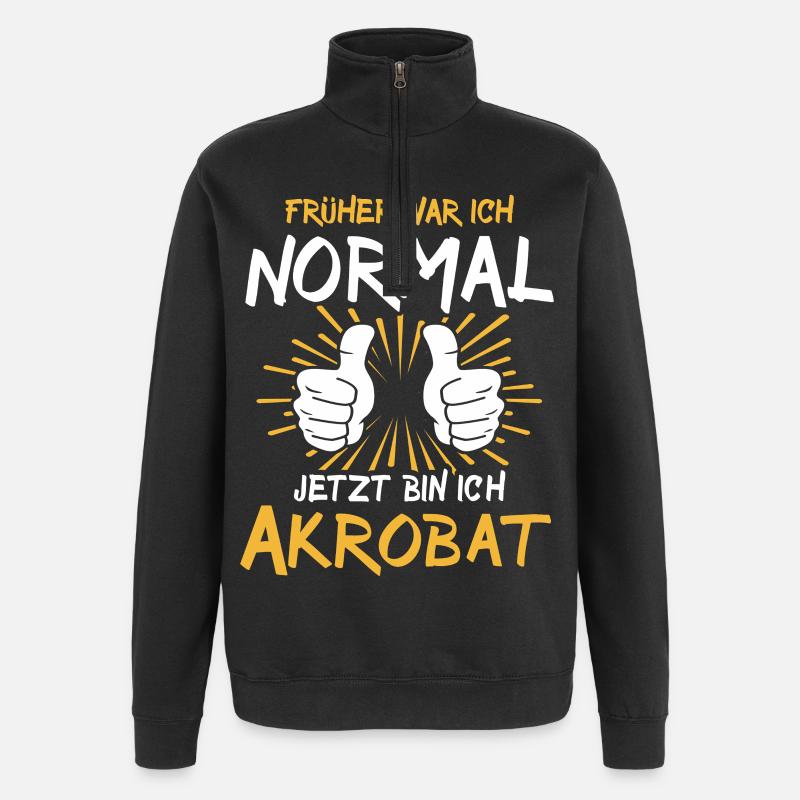 Diction de l’acrobate - Sweat à zip 1/4 - noir