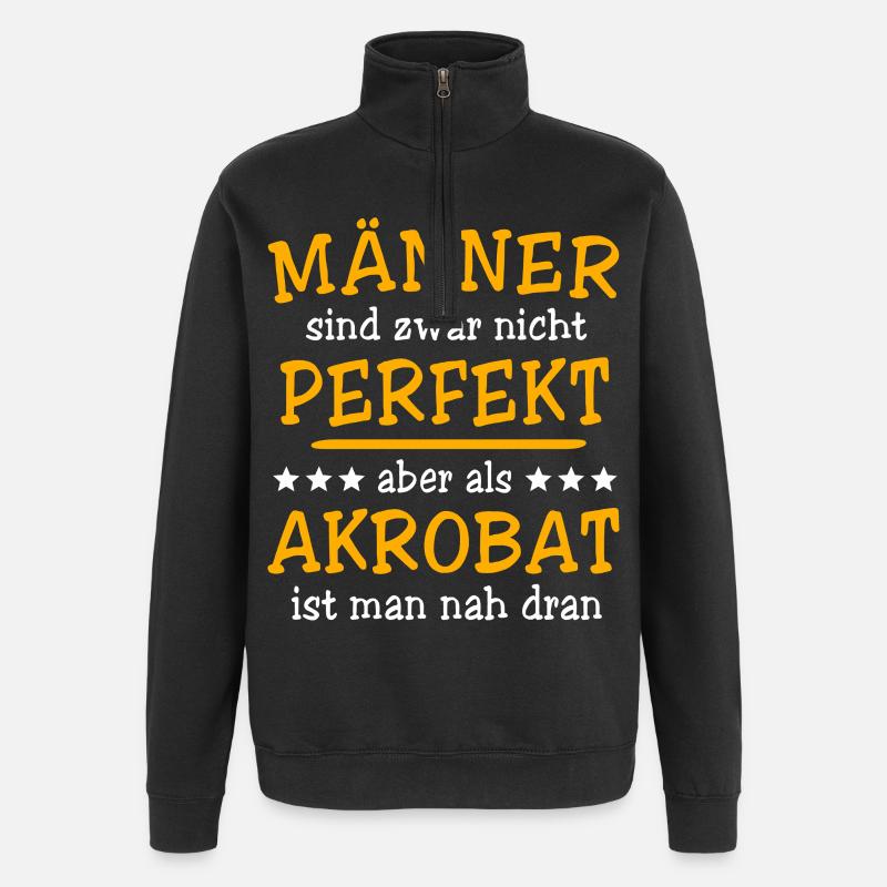 Akrobat Akrobatik - Quarter-Zip-Sweatshirt - Schwarz