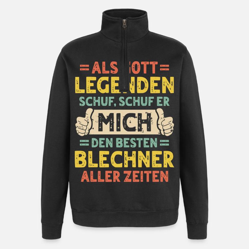 Blechner - Sweat à zip 1/4 - noir