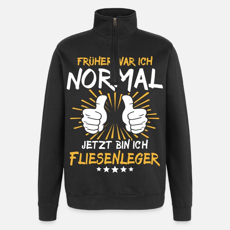 Tiler Spruch - Quarter-Zip Sweatshirt - black