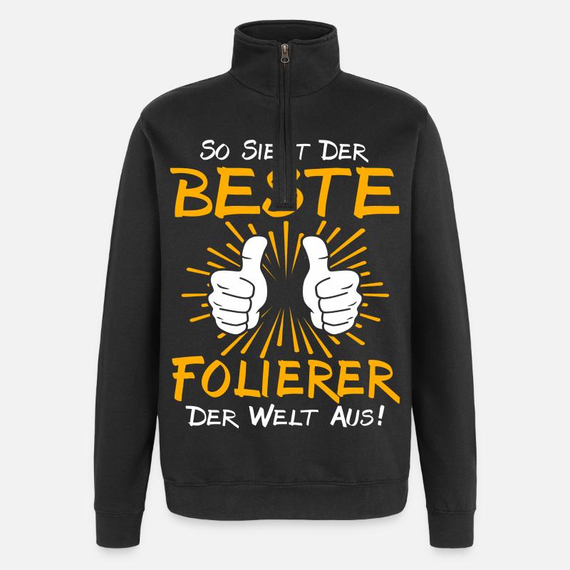 Wrapper Gift Idea - Quarter-Zip Sweatshirt - black