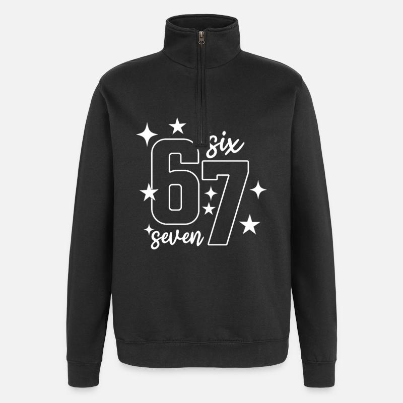 67 - Six Seven SixSeven 6-7 - Sweat à zip 1/4 - noir