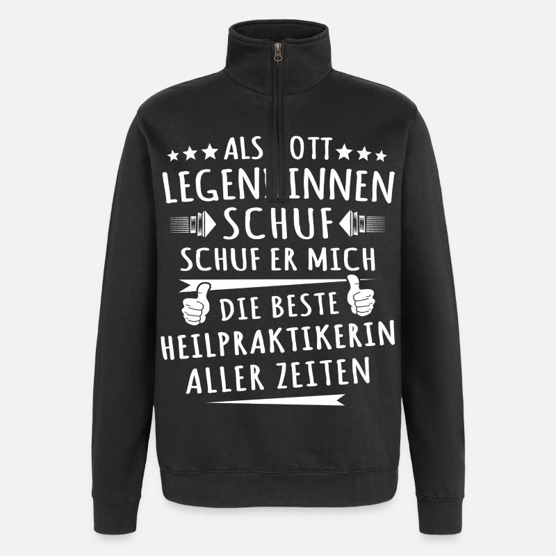 Bester Heilpraktikerin - Quarter-Zip-Sweatshirt - Schwarz