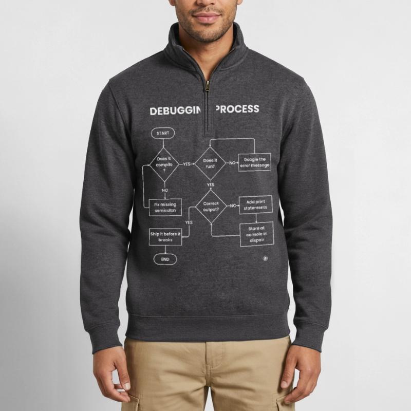 Debugging Process - Ship It Before Breaks Gift Quarter-Zip Sweatshirt