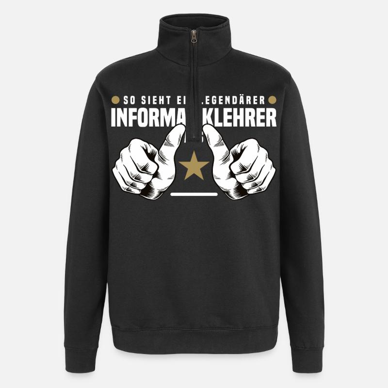 Computer Science Teacher - Quarter-Zip Sweatshirt - black