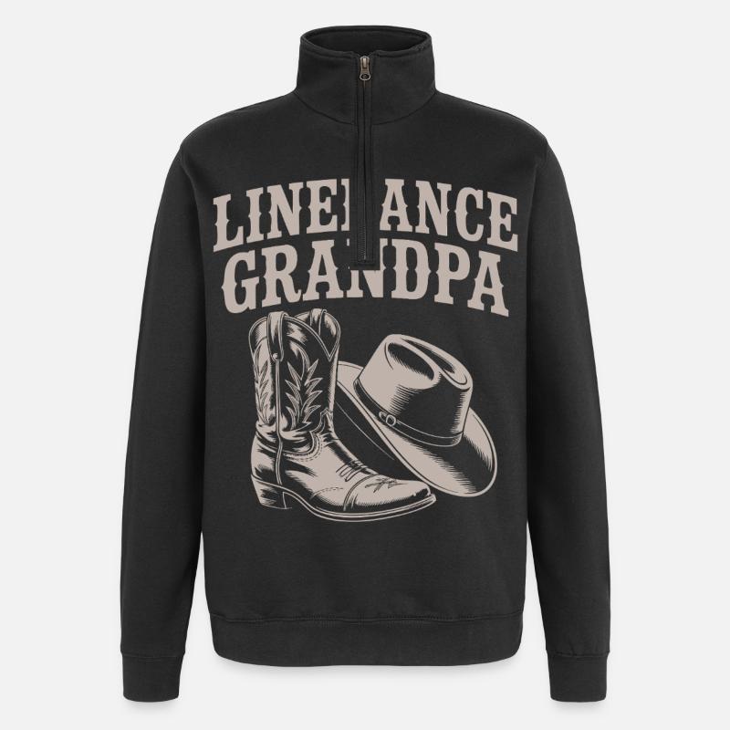 Linedance Opa Boots - Quarter-Zip-Sweatshirt - Schwarz