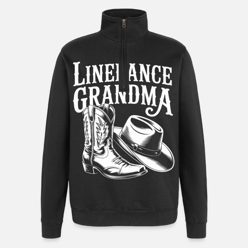 Bottes de grand-mère LineDance - Sweat à zip 1/4 - noir
