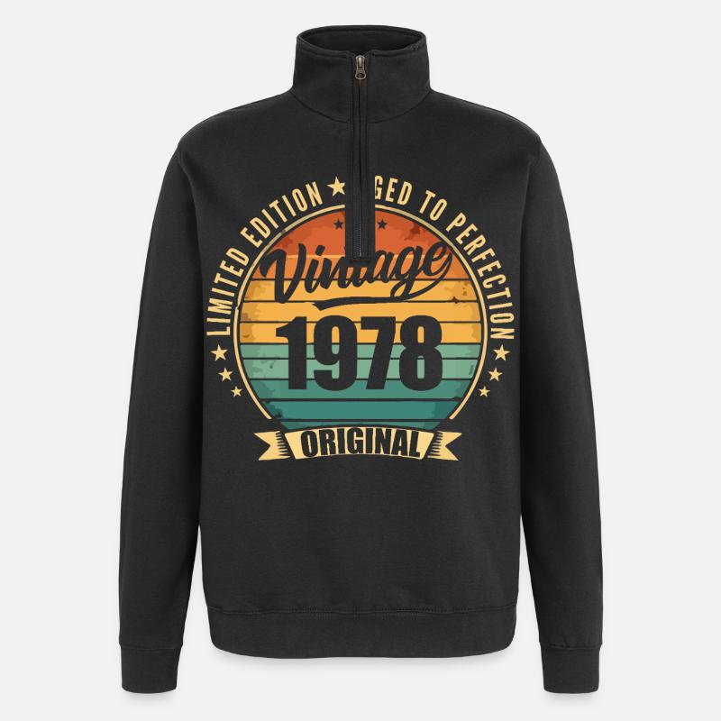Limitierte Jubiläumsausgabe von 1978 - Quarter-Zip-Sweatshirt - Schwarz