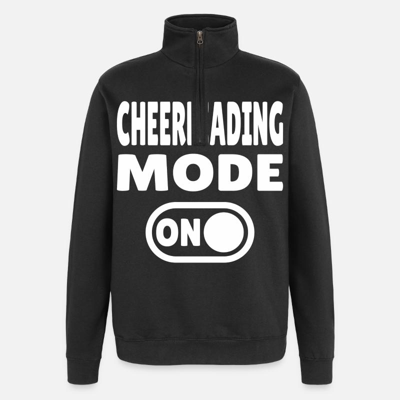 Cheerleading Mode ON - Cheerleaders - Quarter-Zip Sweatshirt - black
