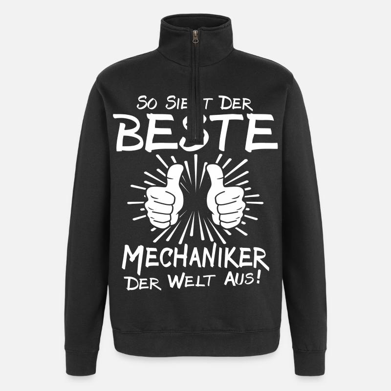 Bester Mechaniker - Quarter-Zip-Sweatshirt - Schwarz