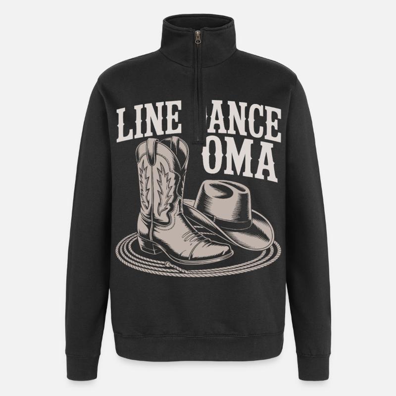 Bottes de grand-mère LineDance - Sweat à zip 1/4 - noir