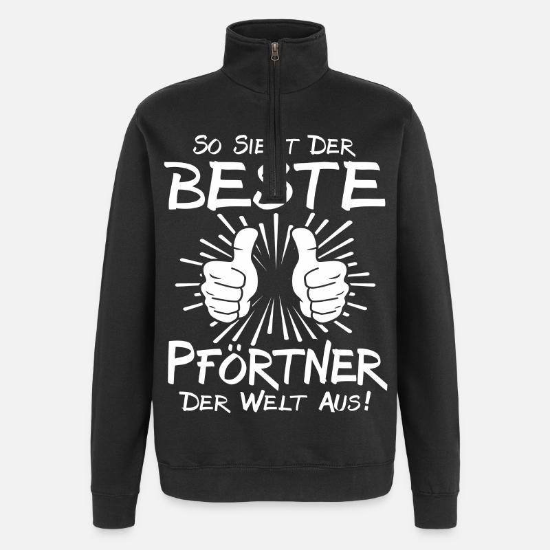 Meilleur portier - Sweat à zip 1/4 - noir