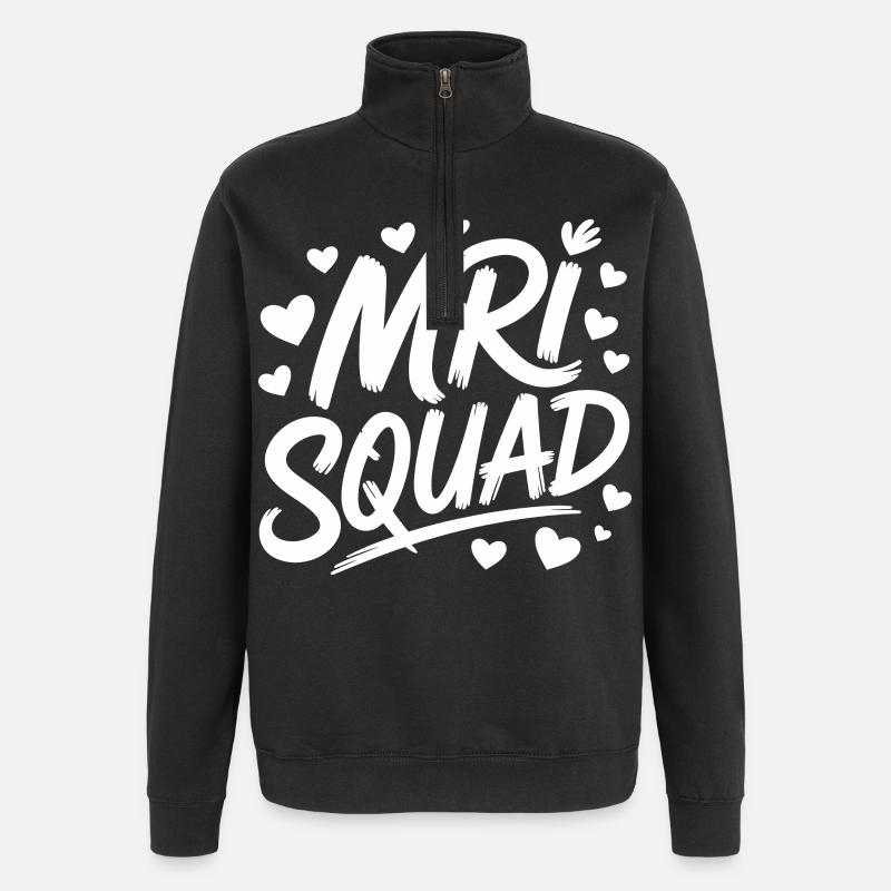 Mri Squad Heart Crew - Quarter-Zip Sweatshirt - black