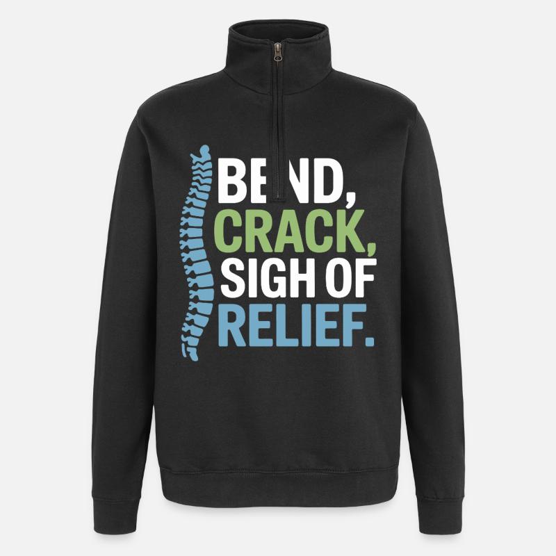 Chiropractor Spinal Alignment Is Everything - Quarter-Zip Sweatshirt - black