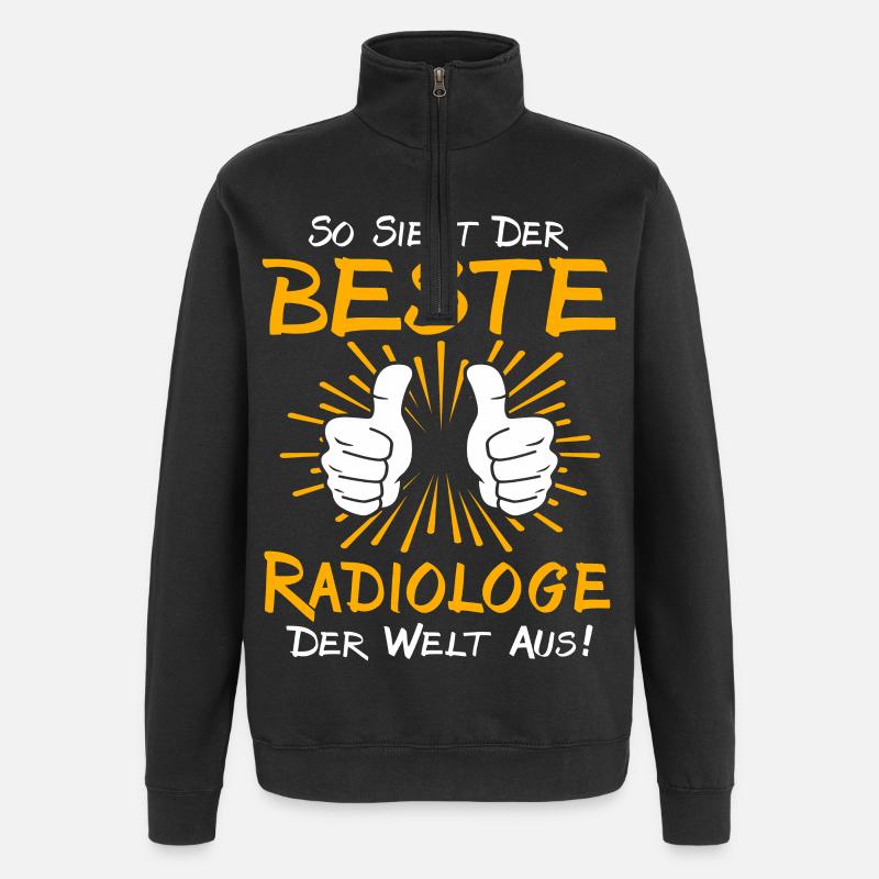 Radiologe Geschenkidee - Quarter-Zip-Sweatshirt - Schwarz
