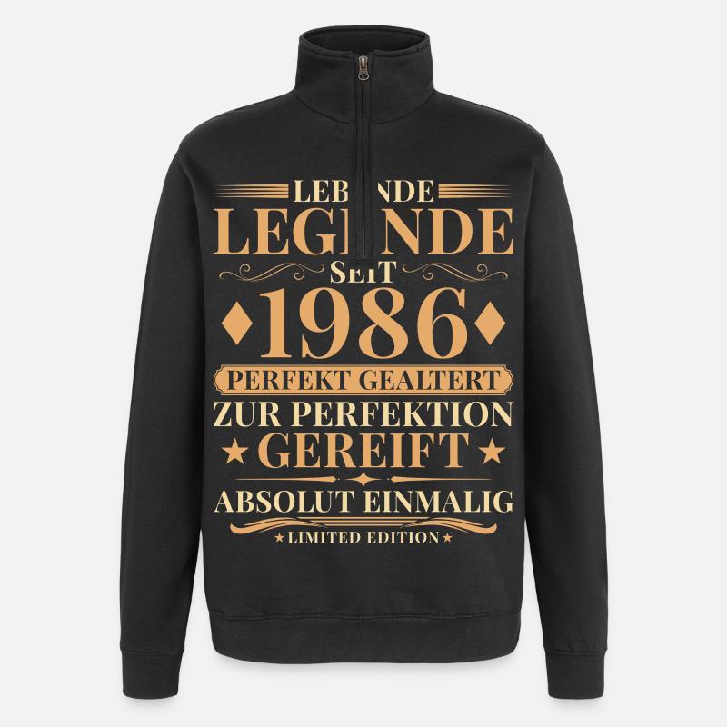 40 ans parfaitement maturé millésime 1986 - Sweat à zip 1/4 - noir